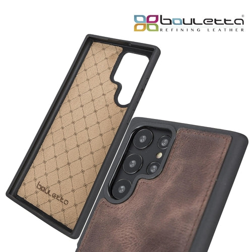 Samsung Galaxy S22 Series Genuine Leather Slim Back Cover Case